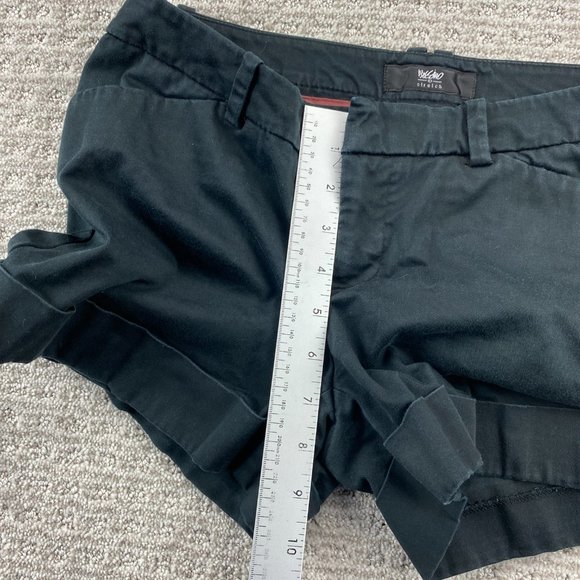 MOSSIMO Shorts Women Size 2 Black Short Pants Cotton Low Rise Casual Ladies - Picture 10 of 13